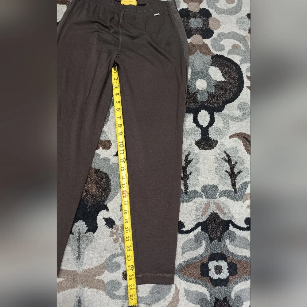 ST JOHN LEISURE YOGA PANTS Mocha Brown S/M - Picture 10 of 10